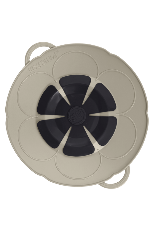 Kochblume S taupe Überkochschutz