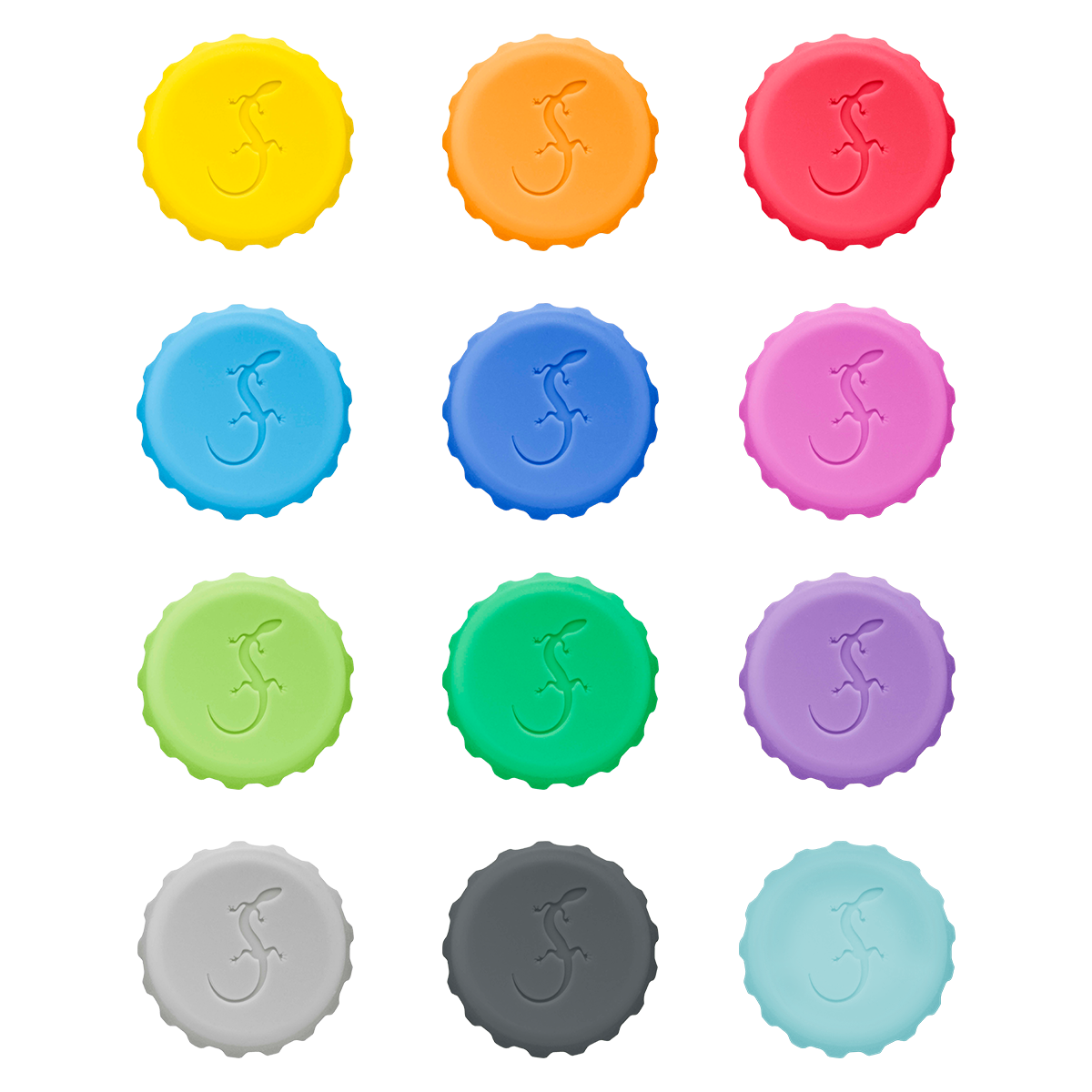Silikon Kronkorken für Flaschen 12er Set | bunt