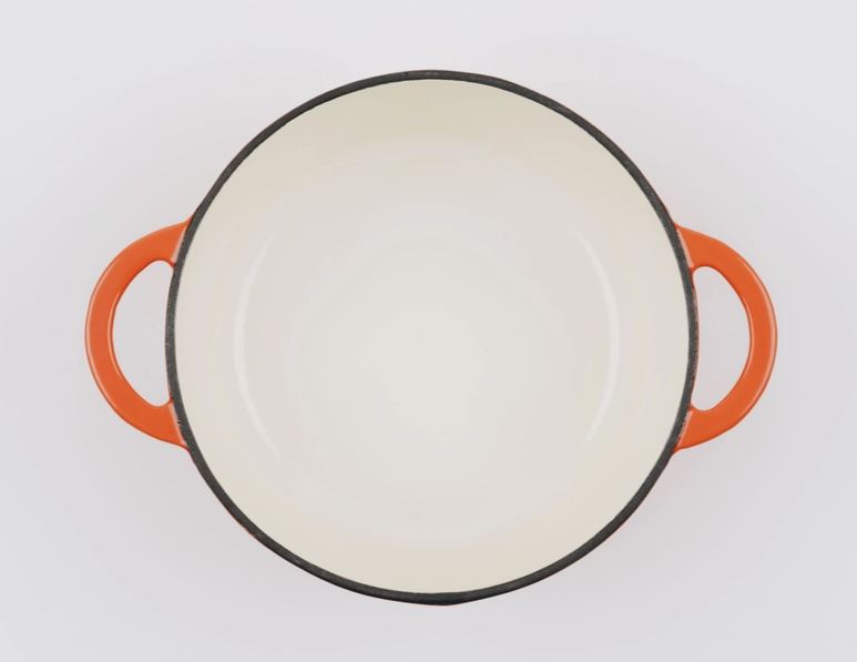 Bräter Gusseisen rund 26 cm 4,8 l. kirschrot