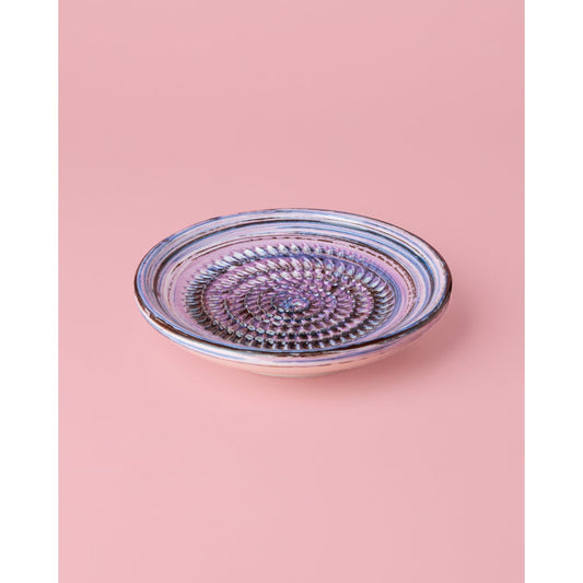 Keramikreibe "Lavendel" 12cm für Knoblauch, Ingwer & Gewürze