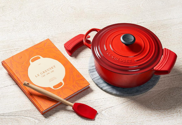 Le Creuset 2er Set Griffschutz aus Silikon Farbe: ofenrot oder schwarz