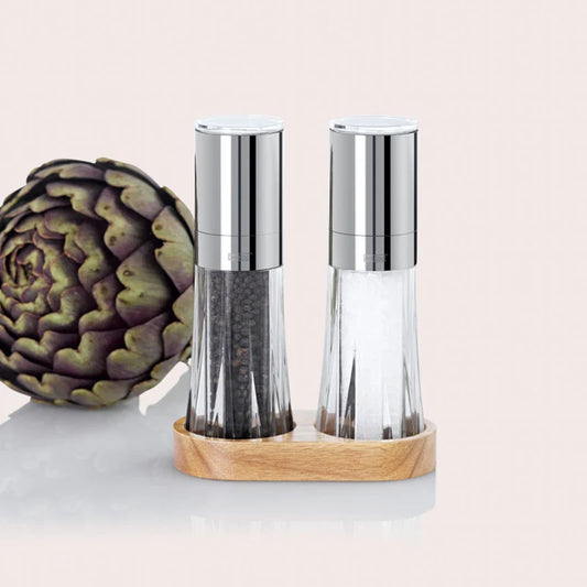 Pfeffer- und Salzmühlen Menage Crystal, CeraCut® Ceramic Mahlwerk,