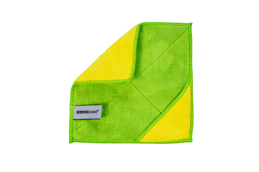 Microfasertuch limette/gelb 18x18 cm