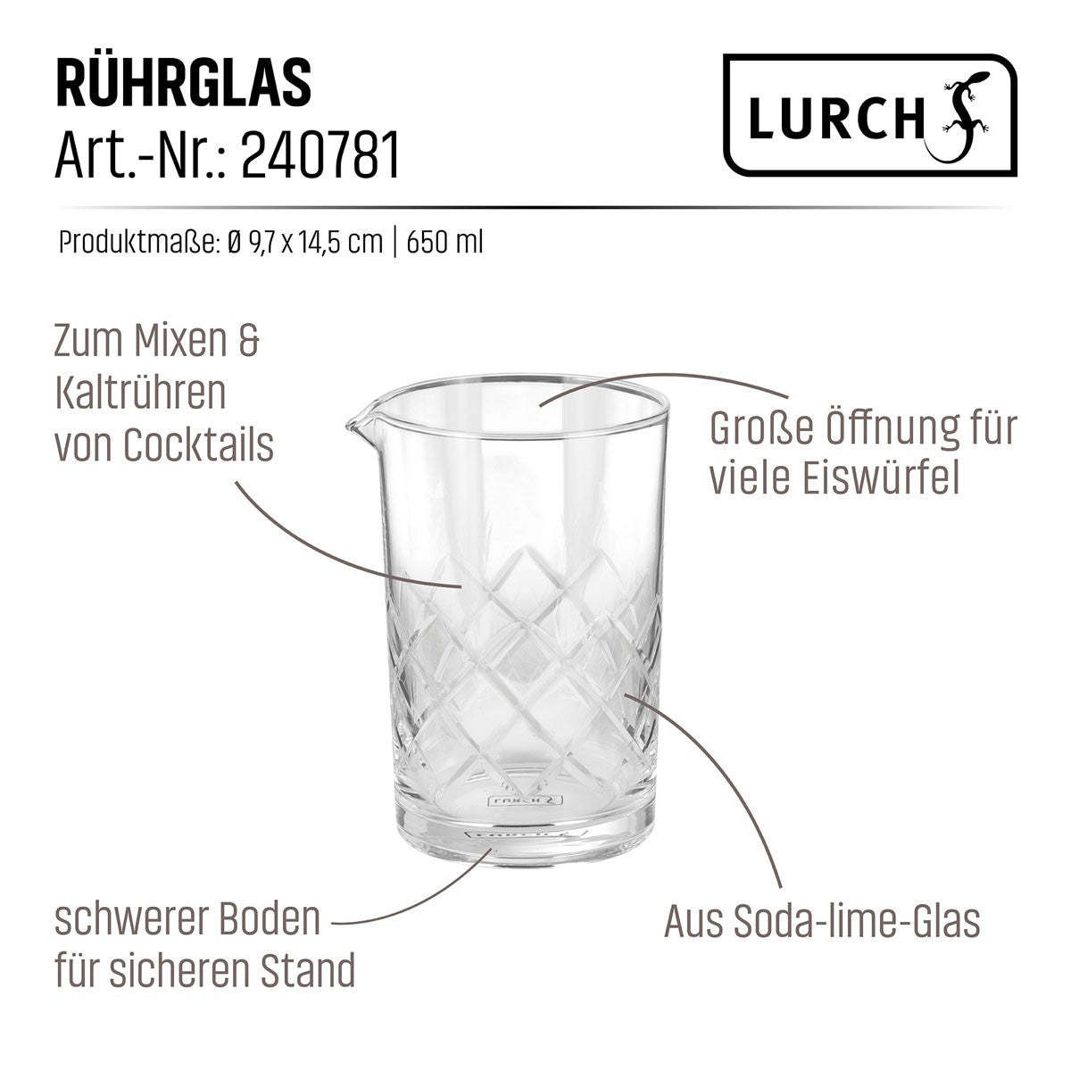 Rührglas 650 ml Bar Kollektion