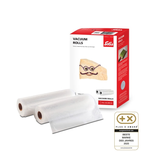 Vakuumierfolien 2 Rollen 20x600 cm transparent