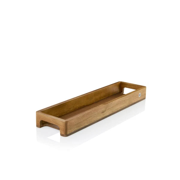 Serviertablett Serve Slim Akazie/Walnuss L. 50cm B. 13cm H 5cm