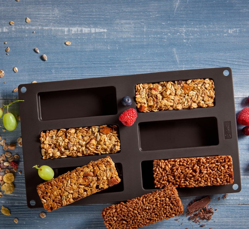 Müsliriegelform 6-fach 30x17,5cm - Backform für Müsliriegel und Snacks