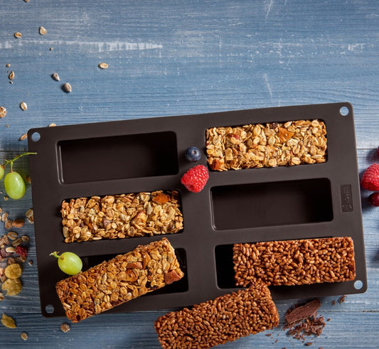 Müsliriegelform 6-fach 30x17,5cm - Backform für Müsliriegel und Snacks
