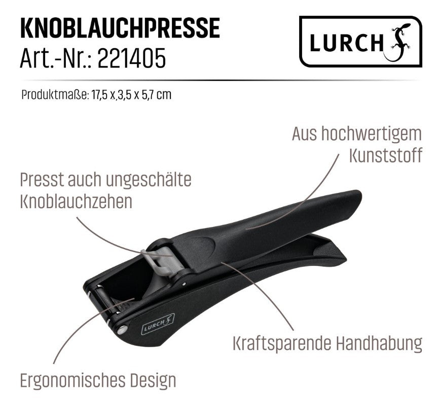 Knoblauchpresse Kunststoff/Edelstahl