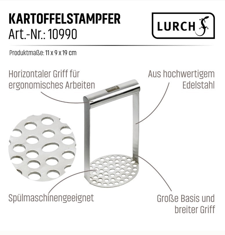 Kartoffelstampfer Edelstahl