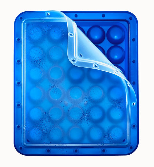 Ice Former Arctic Kugeln Ø 3cm blau mit transparentem Deckel