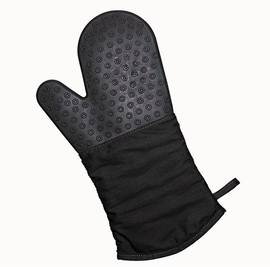 Backhandschuh Silikon/Textil schwarz