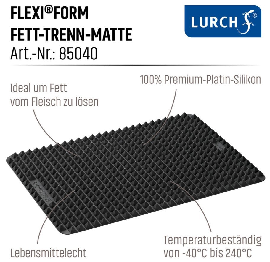 FlexiForm Fett-Trenn-Matte 41x29cm schwarz*