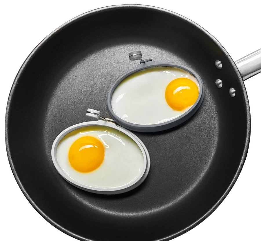 Eiformer Oval 2er Set Silikon light-/iron grey