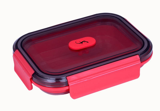 Frischhaltebox pink Silikon faltbar up & down 800 ml