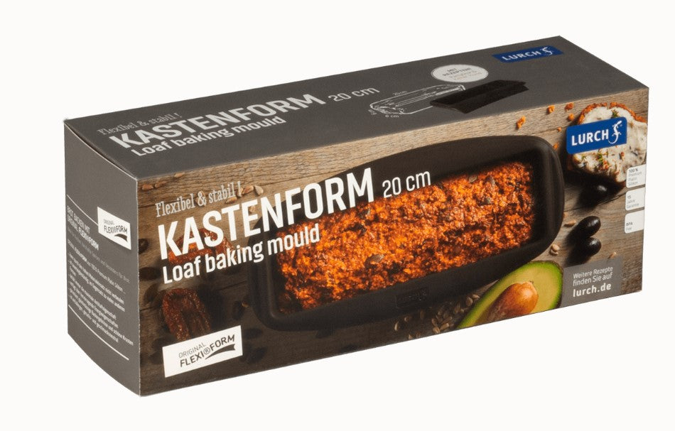 Silikon-Kastenform 20x6x6cm - Backform für Brot, Zwieback und Kuchen