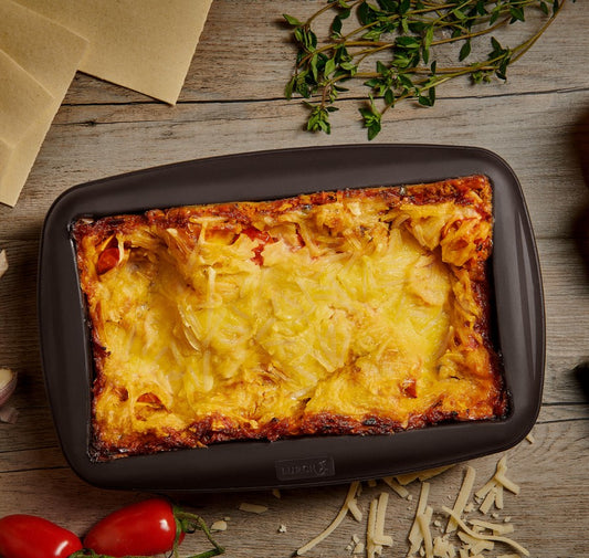 Silikon-Lasagneform 18,5×10,5×4,5cm - für Lasagne, Aufläufe und kleine Gerichte