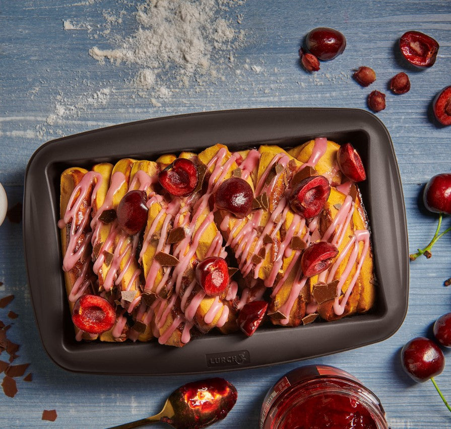 Silikon-Lasagneform 18,5×10,5×4,5cm - für Lasagne, Aufläufe und kleine Gerichte