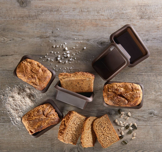 Silikon Mini-Batzen-Backform 6er Set - für kleine Brote und Kuchen