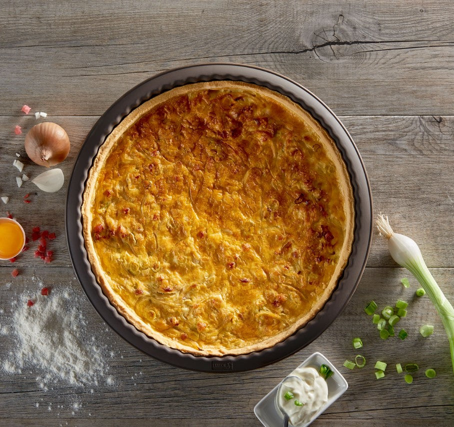 FlexiForm Quiche 26cm mit Glasboden braun