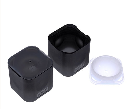 Eiswürfelform Ball Ø6cm 2erSet schwarz mit Deckel