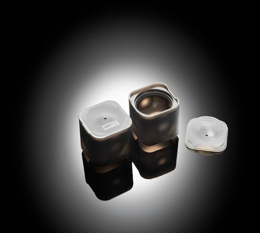 Eiswürfelform Ball Ø6cm 2erSet schwarz mit Deckel