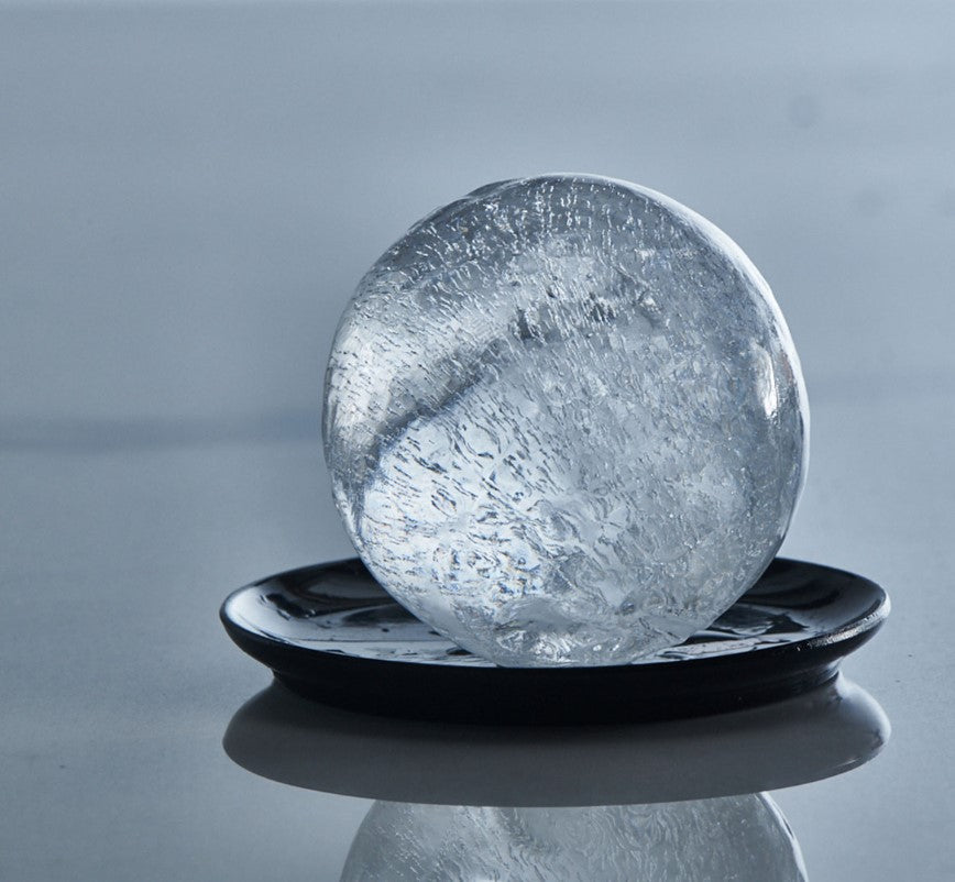 Eiswürfelform Ball Ø6cm 2erSet schwarz mit Deckel