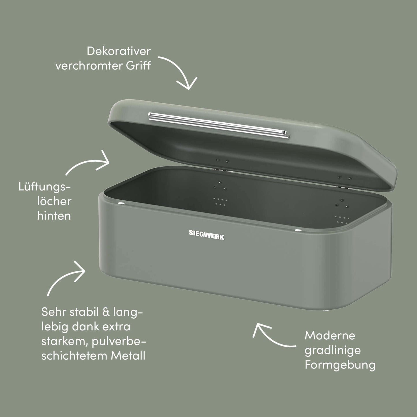 Brotkasten PANOVA Sage harmony - salbeigrün