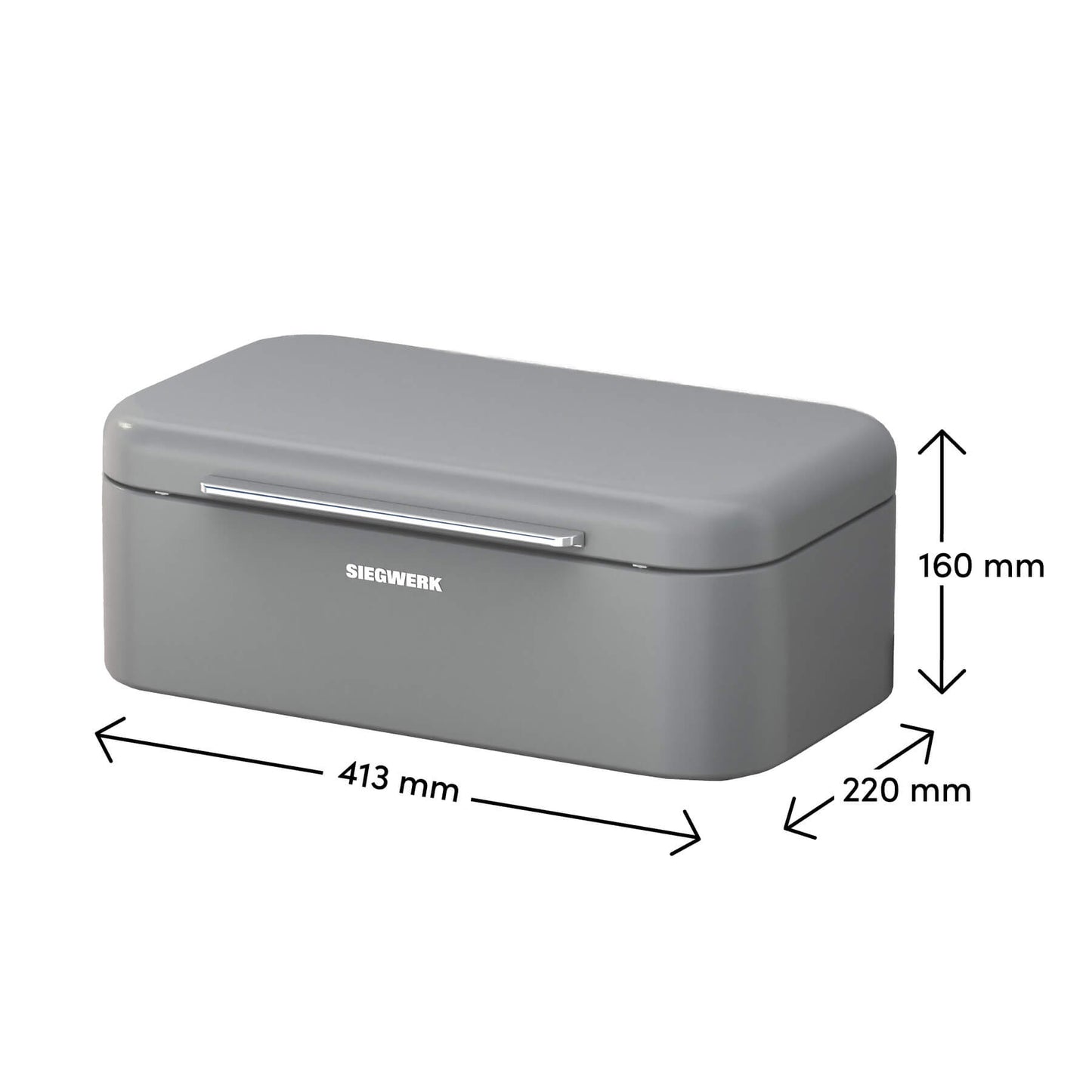 Brotkasten PANOVA Shadow rock - grau
