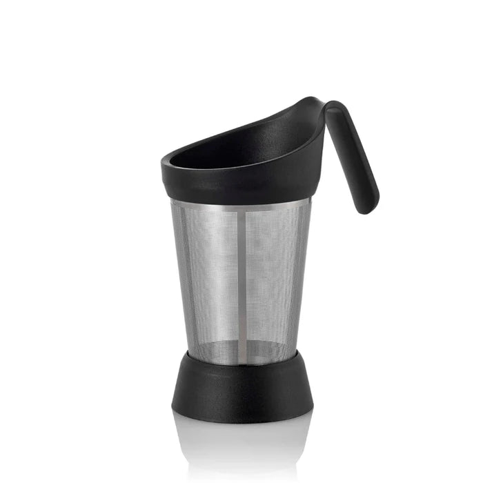 Teefilter Grantea, mit Abtropfständer, Edelstahl/Kunststoff, D: 7,7 cm, H: 15 cm