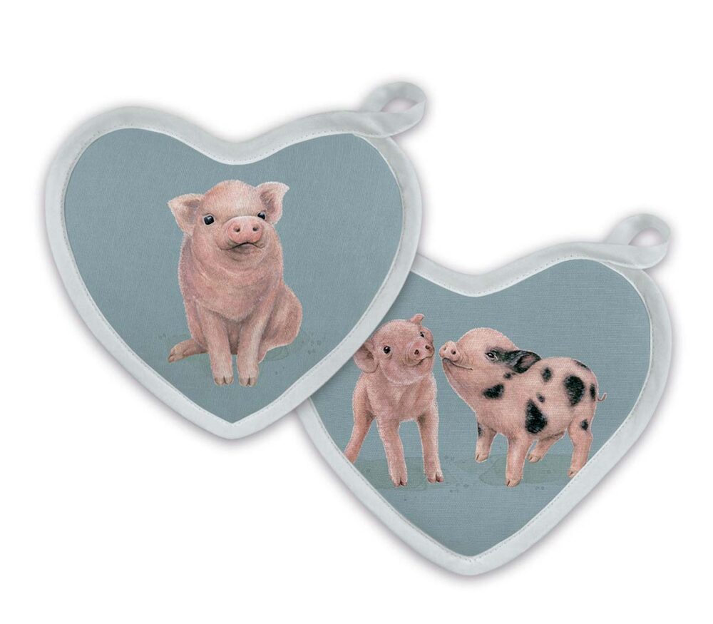 Topflappen Set Lucky Piglet