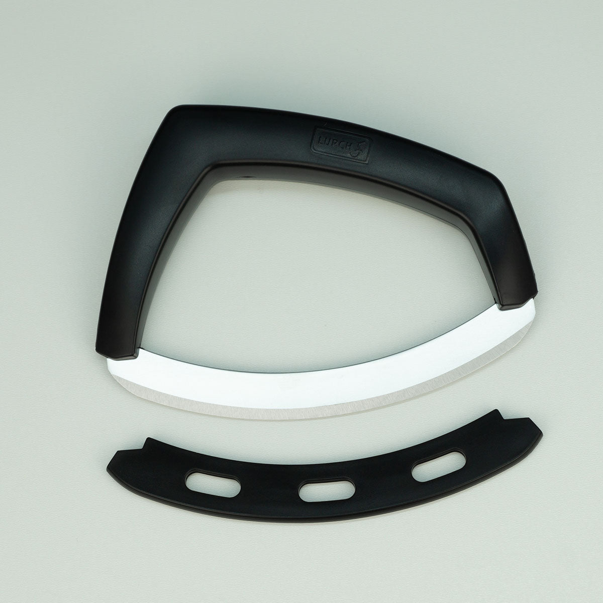 Wiegemesser Edelstahl Kunststoff schwarz