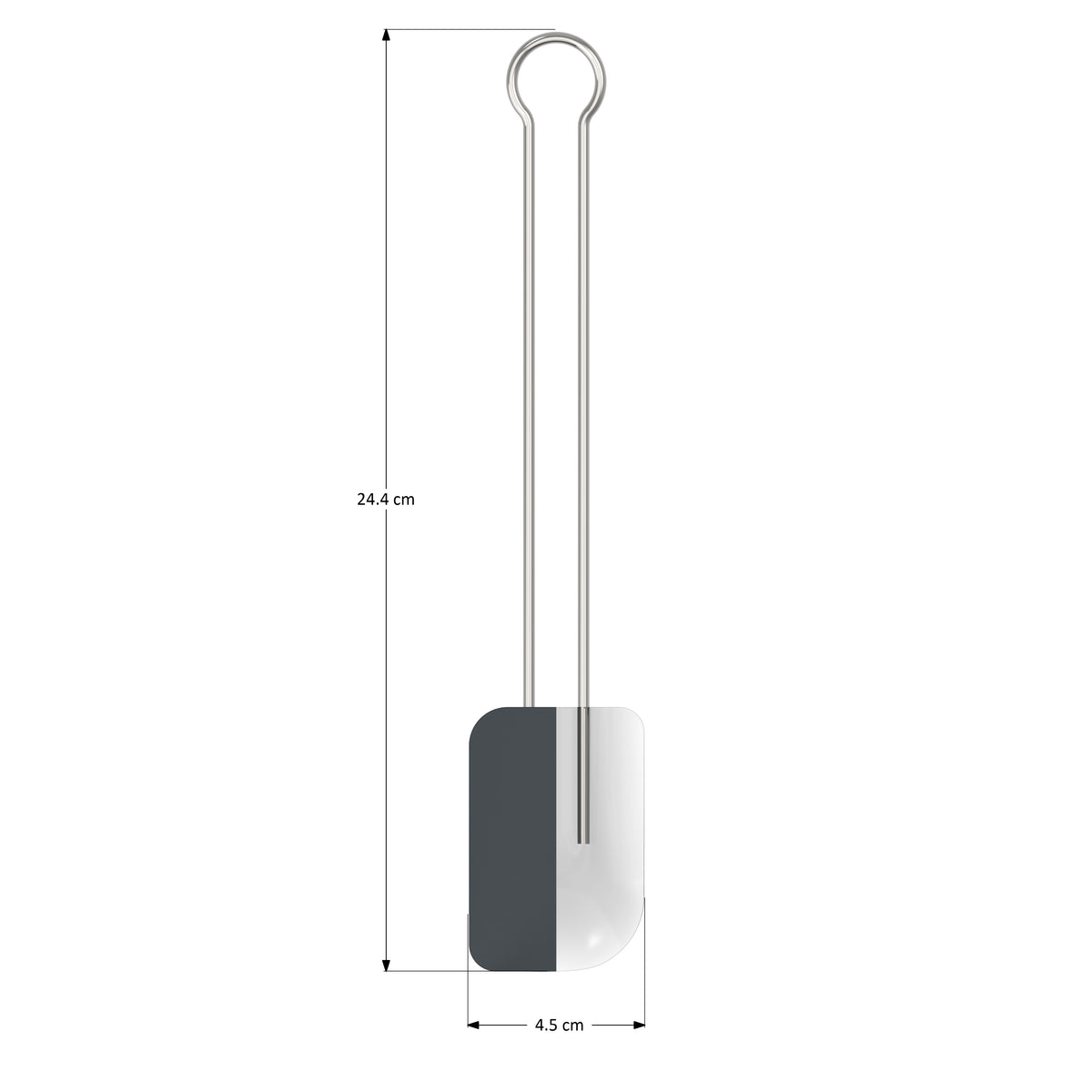 Teigschaber M anthrazit 23,5 cm