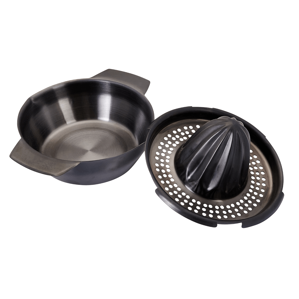 Zitruspresse smokey grey Edelstahl