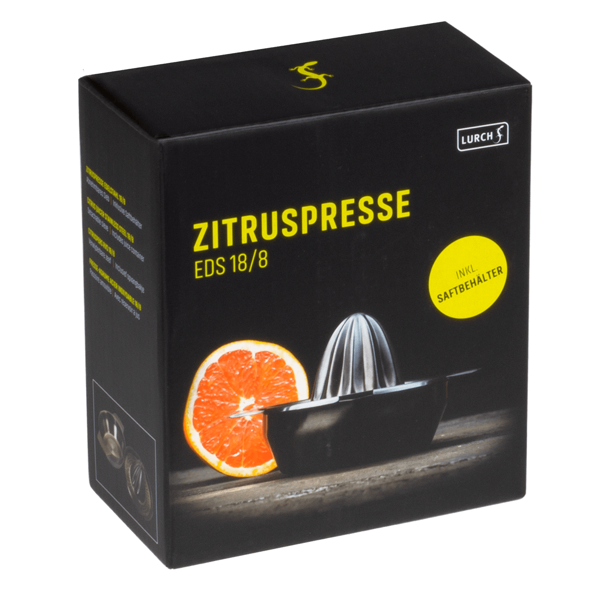 Zitruspresse smokey grey Edelstahl
