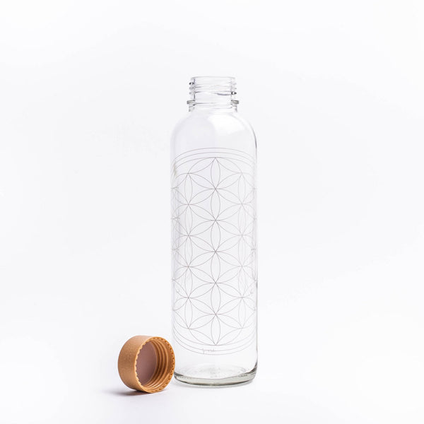 Trinkflasche Glas FLOWER OF LIFE 0,7 l