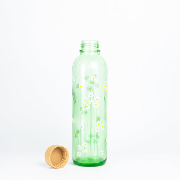 Trinkflasche Glas GREEN DAISY 0,7 l
