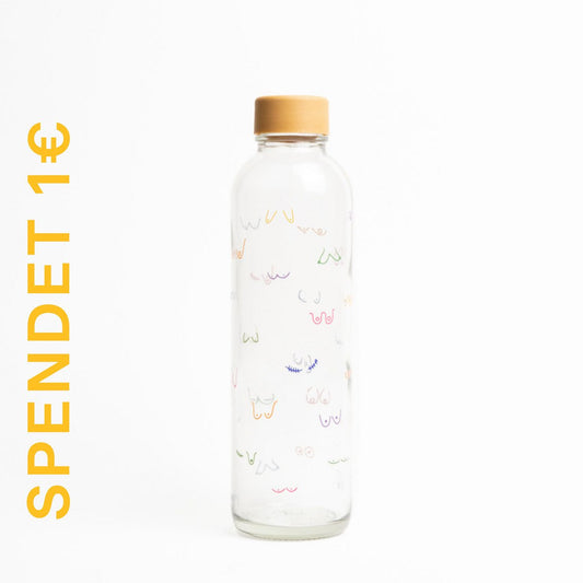 Trinkflasche Glas BOOBIES 0,7 l