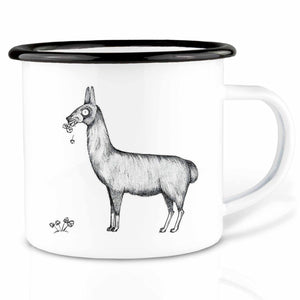 Emailletasse – Lama