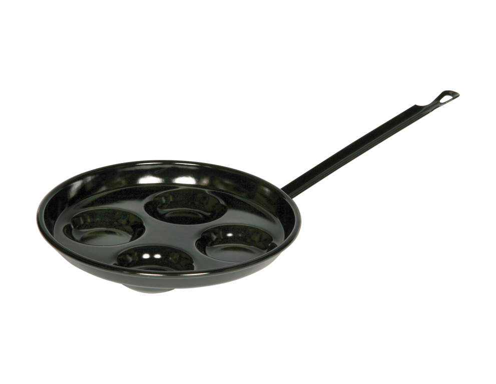 Augenpfanne Ø 26cm Schwarz Emaille