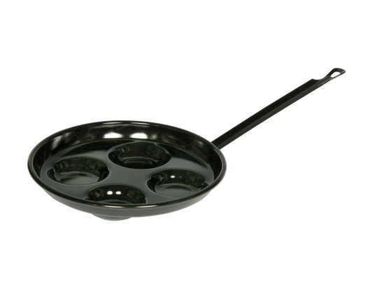Augenpfanne Ø 26cm Schwarz Emaille