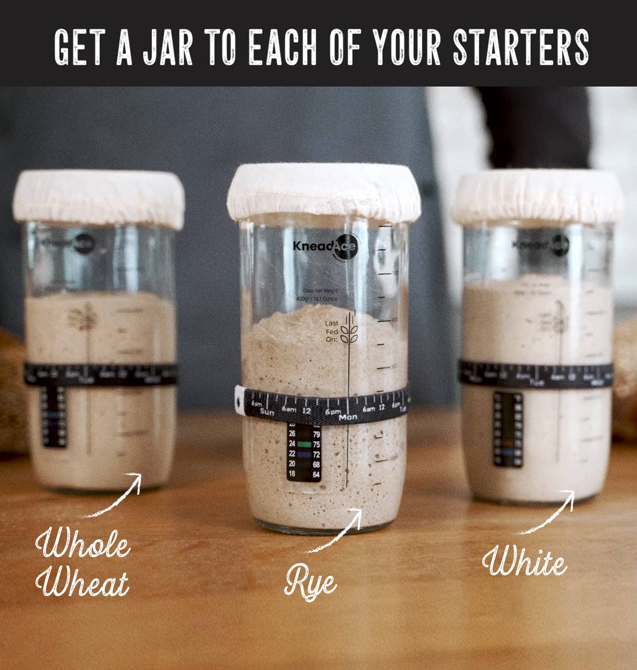 Sauerteig-Starterglas 0,7l./24oz