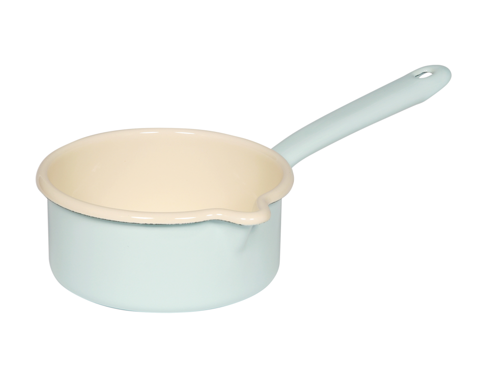 Stielkasserolle 14cm 0,75l türkis Bunt