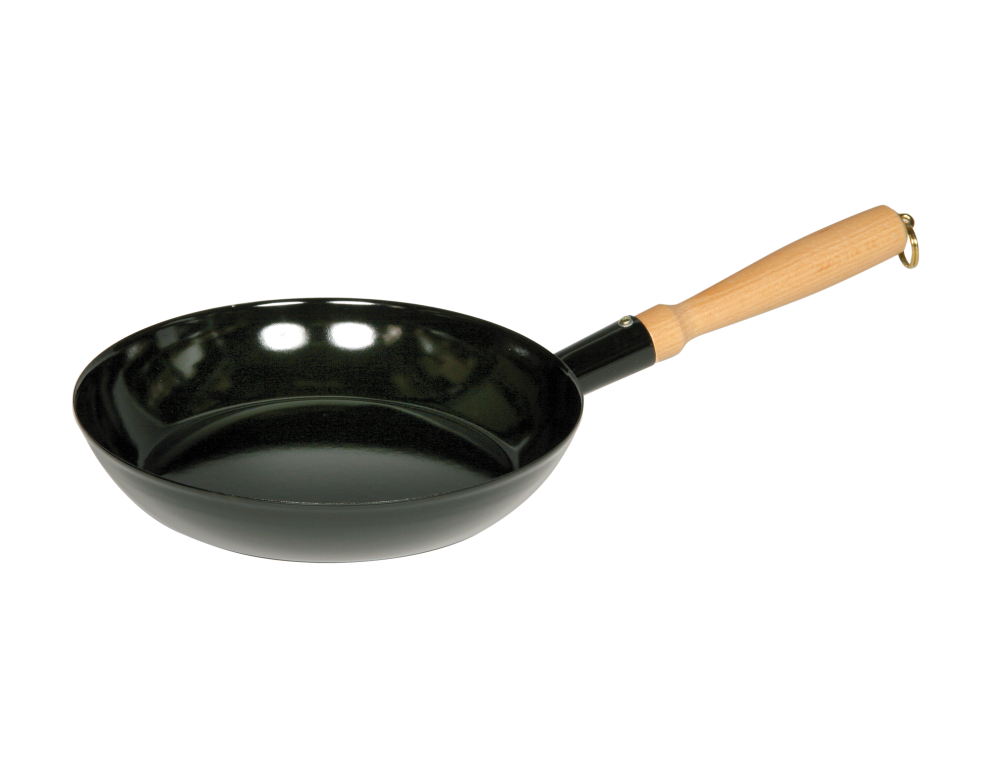 Holzknechtpfanne 24cm Schwarz Emaille