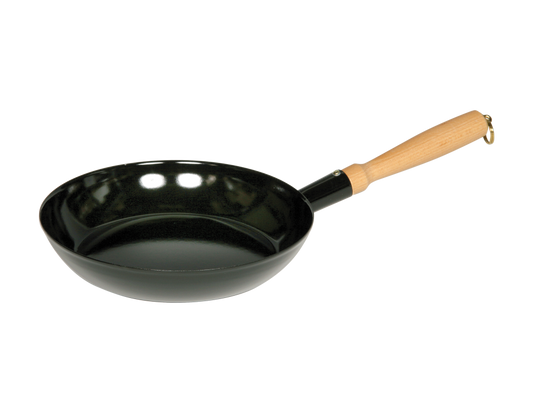 Holzknechtpfanne 24cm Schwarz Emaille