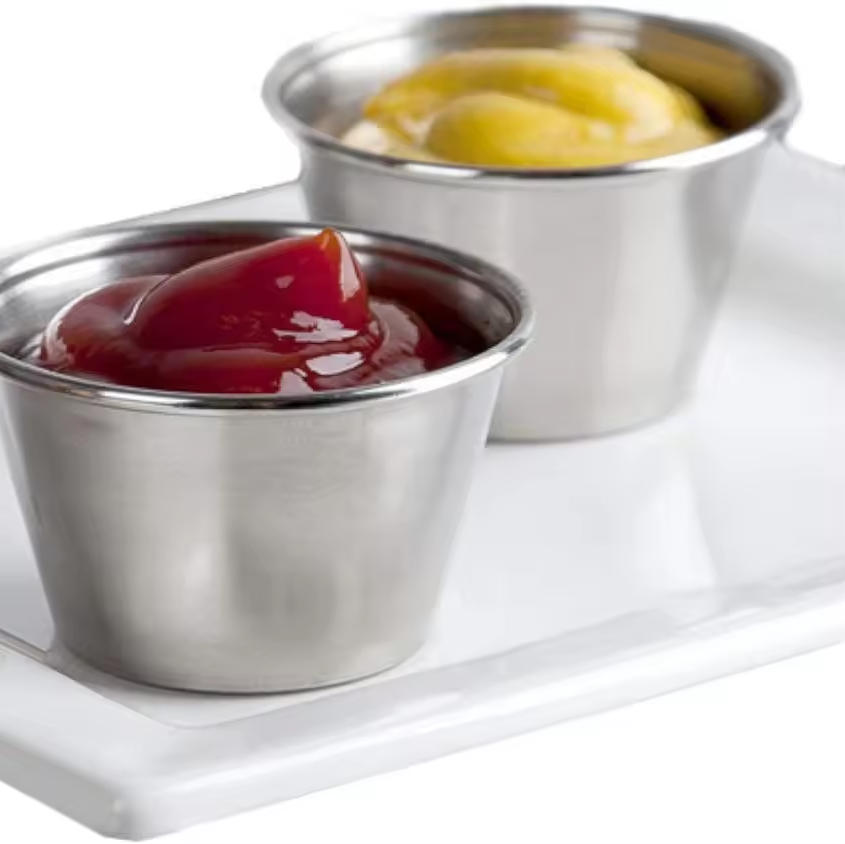 Schale für Gewürze, Soßen & Dips – Edelstahl