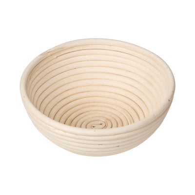 Gärkörbchen rund Peddigrohr natur ⌀ 20cm für ca. 500g.