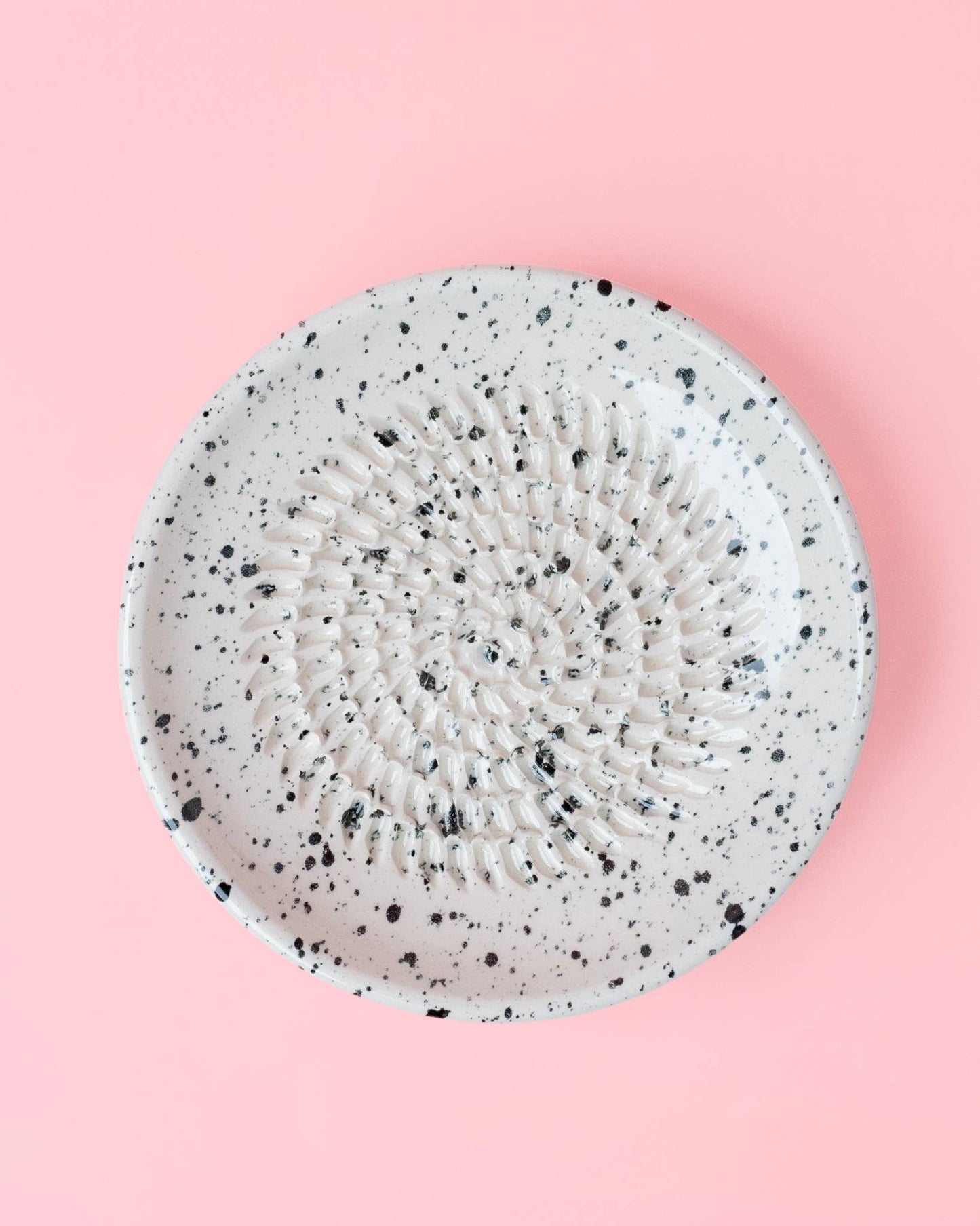 Keramikreibe "Granit" 12cm für Knoblauch, Ingwer & Gewürze