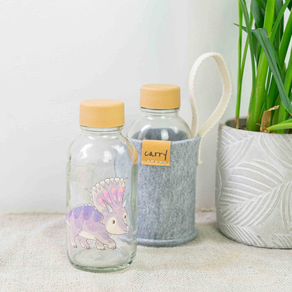 Trinkflasche Glas LITTLE DINO 0,4 l