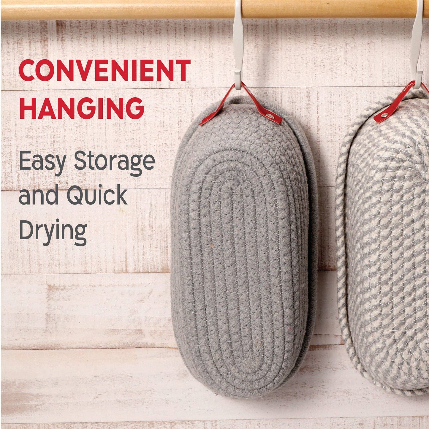 Gärkorb-Set Oval aus Baumwolle